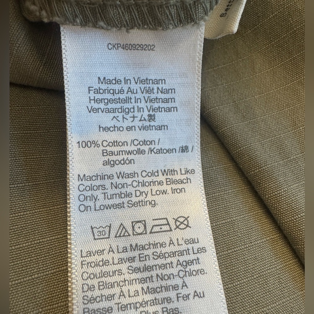 Madewell Cotton Ripstop Pull-On Straight Leg Cargo Pants S - Picture 10 of 12